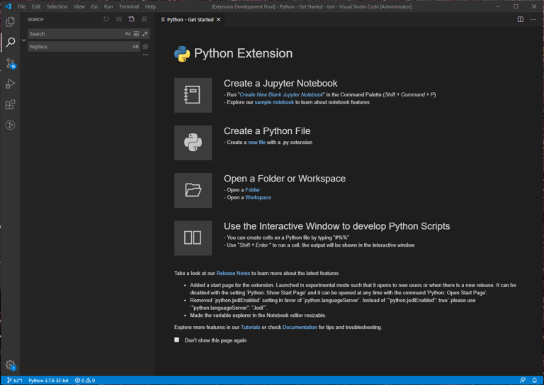 Visual Studio Code 6 月 Python 扩展更新