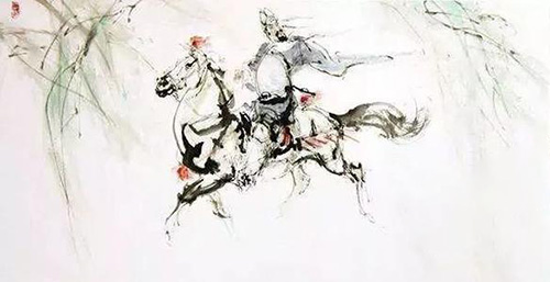 古诗“春风得意马蹄疾，一日看尽长安花”，描绘的是什么场景