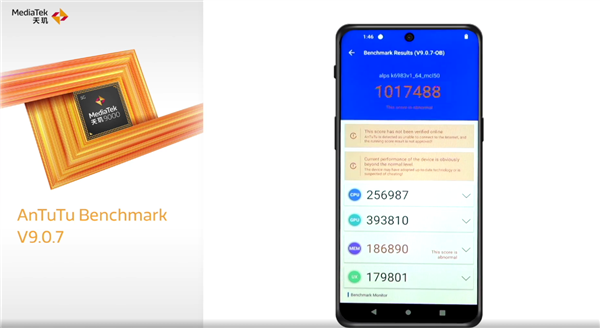 联发科天玑9000跑分首次公布！对比骁龙8 Gen1结果太意外