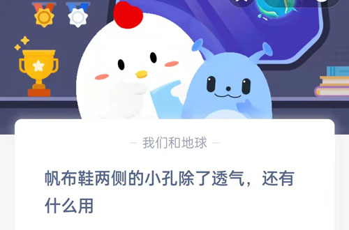 帆布鞋两侧的小孔除了透气还有什么用