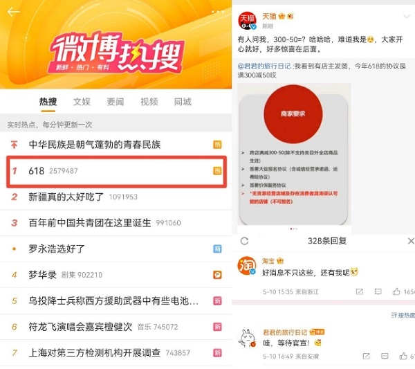 2022年淘宝618活动规则曝光，跨店满300减50