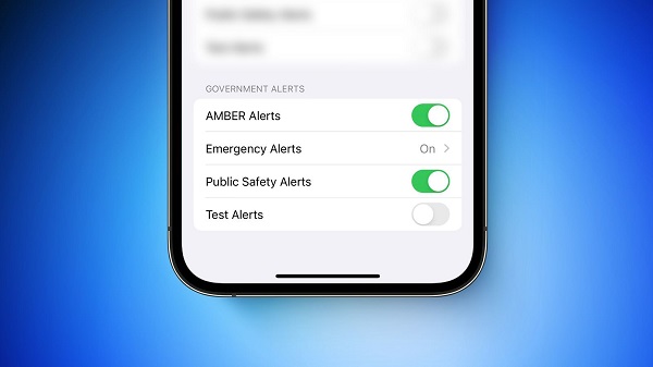 苹果 ios 系统新增“测试警报”开关