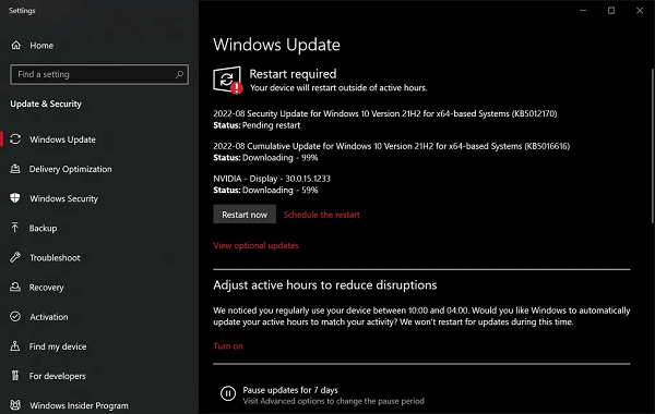 Win10 Build 19044.1889(KB5016616)发布