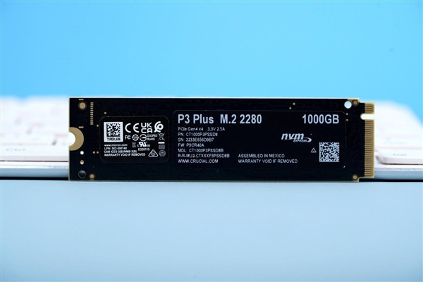 速度达5000MB/s！英睿达P3 Plus 1TB SSD图片来了！鉴赏一下