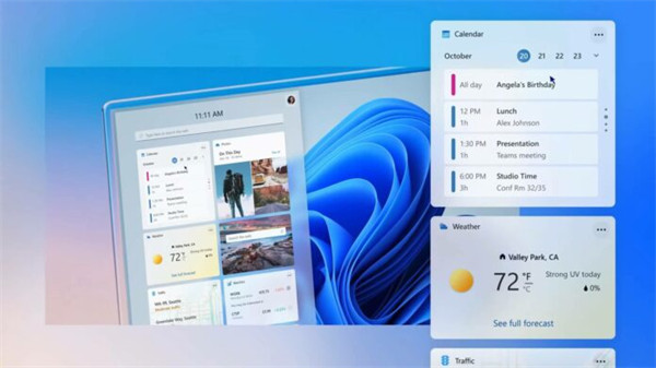 微软推出新的更新，在 Windows 11 22H2 中启用全屏小组件模式