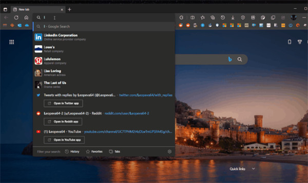 微软 Edge 浏览器测试新功能:将允许用户直接从地址栏打开 PWA应用