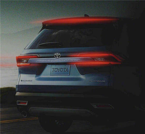 丰田全新Grand Highlander,将于2月8日在海外市场发布
