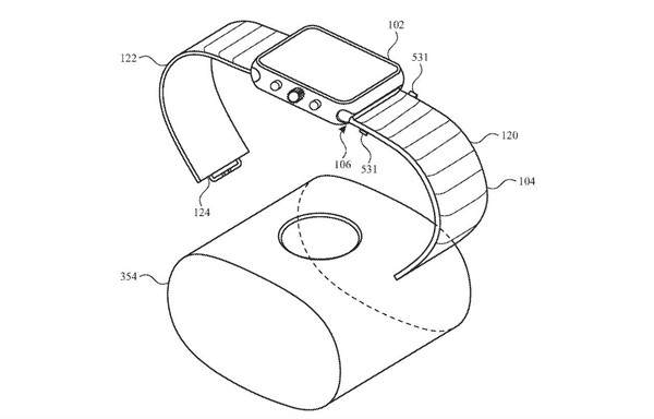 苹果新专利：Apple Watch 未来可以从表带上摘离下来，充当小型手持设备使用