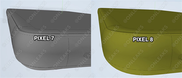 Pixel 8 与与前代对比照片再曝光，Pixel 8 的外观比 Pixel 7 更圆润