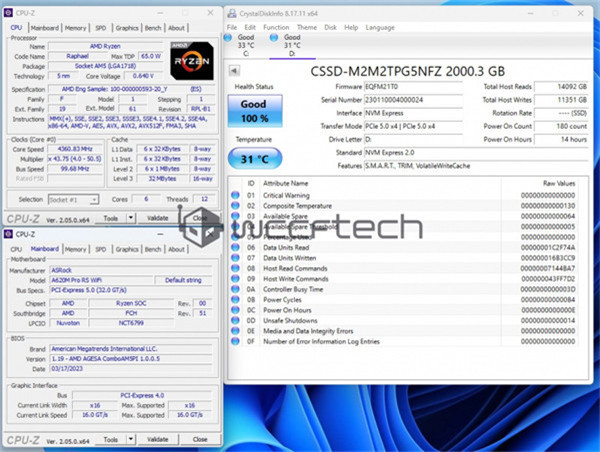 华擎即将推出 Pro RS系列主板确认支持 PCIe 5.0 NVMe 磁盘