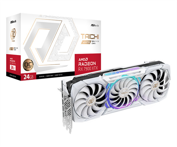 华擎 Radeon RX 7900 XTX Taichi White 24GB OC 显卡上市