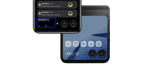 摩托罗拉预热 moto razr 2023 折叠屏手机，暗示其搭载超 3 英寸大副屏。