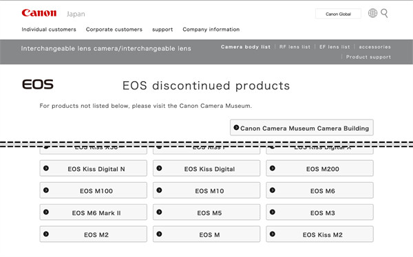 佳能停产所有 EOS-M 相机