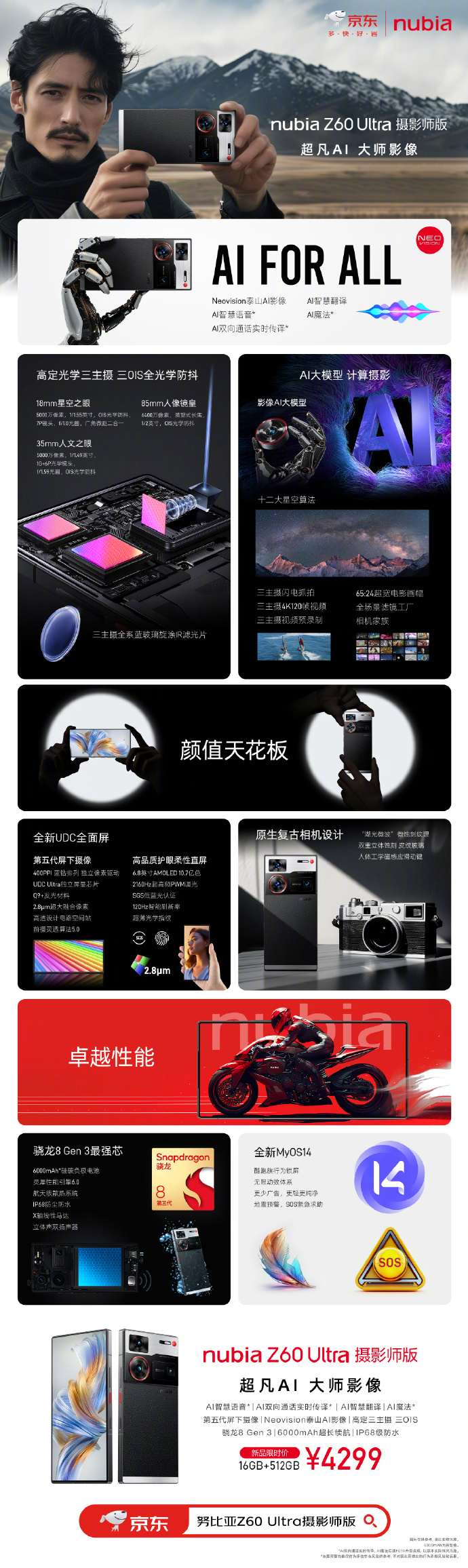 努比亚 Z60 Ultra 摄影师版开启全网预售