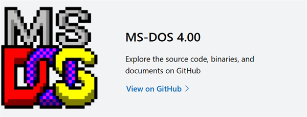 微软放出 36 年前的 MS-DOS 4.0 版系统源代码