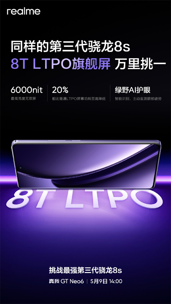 realme 真我 GT Neo 手机预热