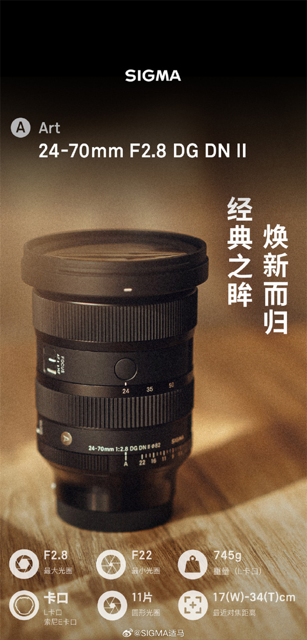 适马 24-70mm F2.8 DG DN ll Art 镜头发布