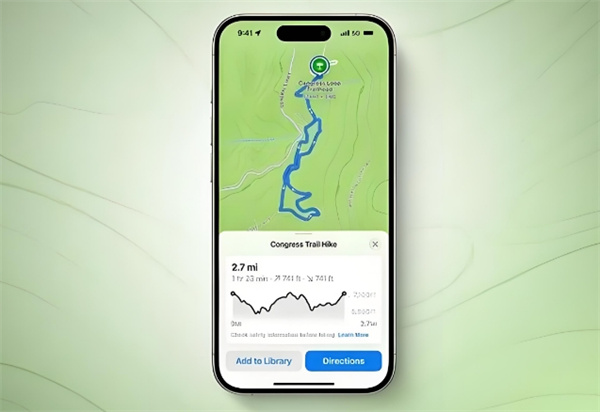 苹果 iOS 18 将上线徒步旅行功能
