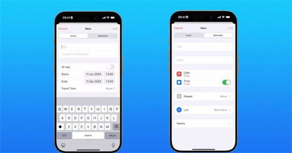 iOS 18日历将支持创建和管理提醒事项