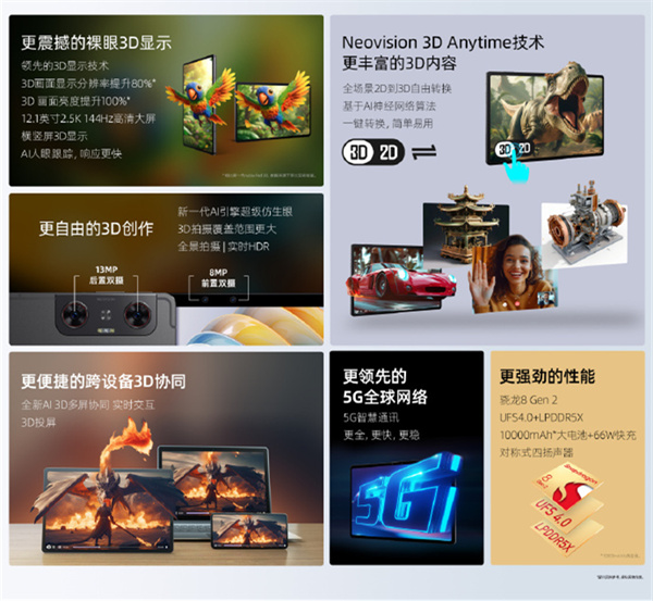 nubia Pad 3D II 平板发布，售价 6499 元起
