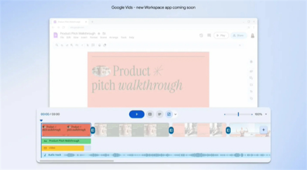 谷歌 AI 视频编辑应用 Google Vids 开启测试