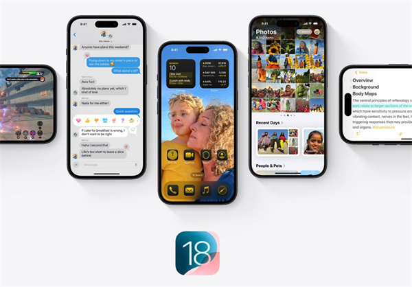 苹果推出iOS / iPadOS 18 新系统专栏页面