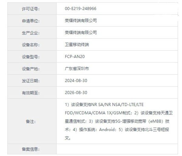 荣耀 Magic V3 双卫星版上市