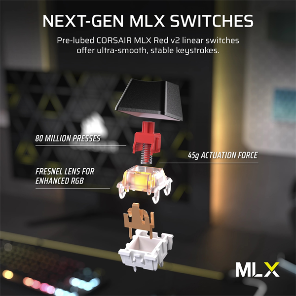 海盗船发布 K70 CORE TKL 系列机械键盘