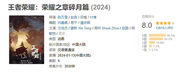 ‌《王者荣耀：荣耀之章命运篇》3D 动画剧集 2025 年上线‌