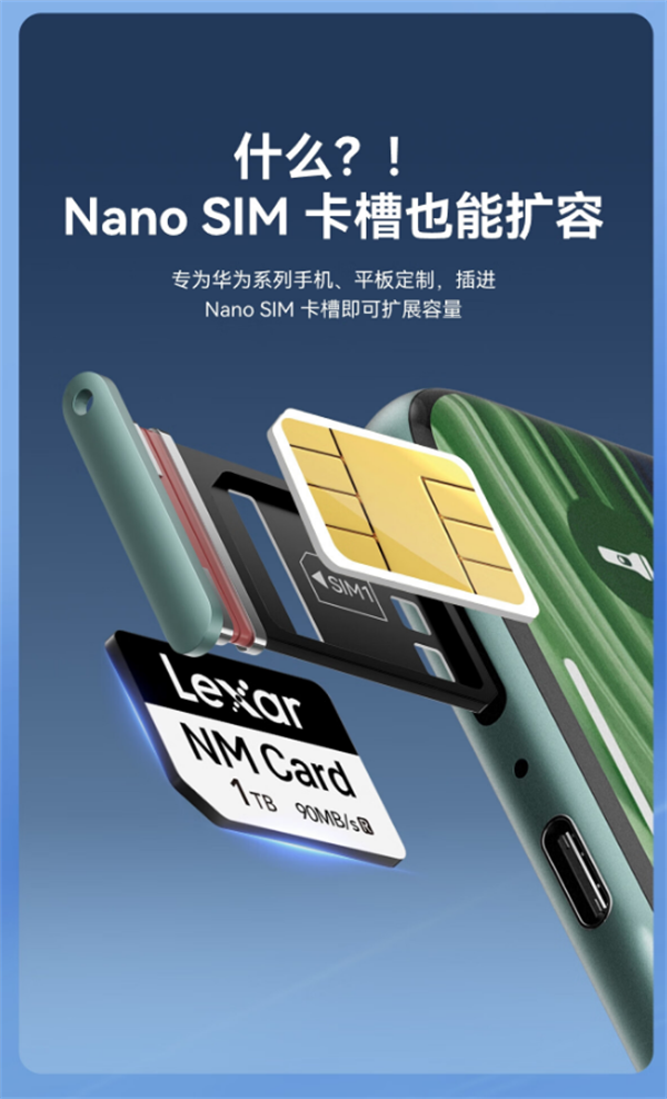 雷克沙 1TB NM 存储卡开售：适配华为设备，售价 699 元