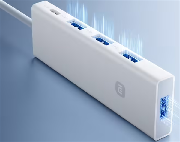 小米四合一双头分线器上市：49 元享 4 个 USB 3.0 接口‌