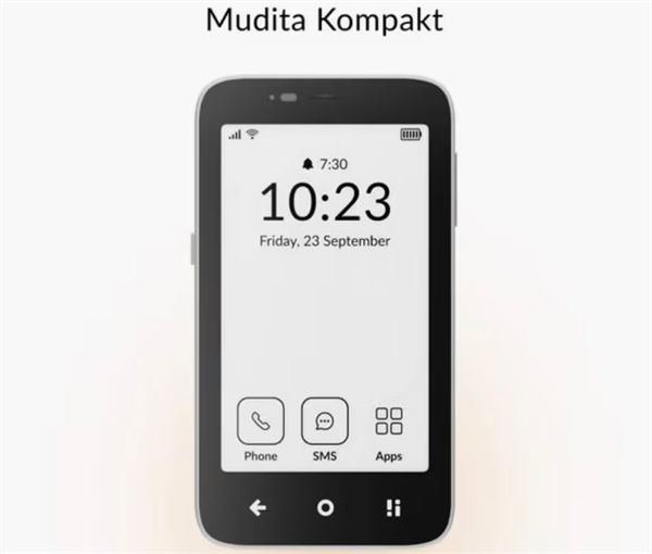 Mudita Kompakt 墨水屏手机发布：定位生活伴侣，售 299 美元
