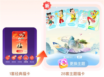 支付宝集福卡活动1月20日开启， 主题更丰富