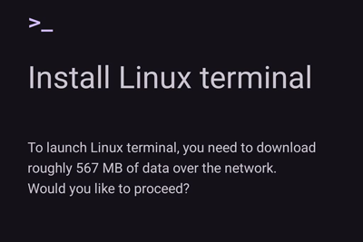 谷歌安卓原生 Linux Terminal 终端应用上线